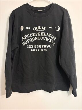 Ouija Graphic Crewneck Sweatshirt - Black
